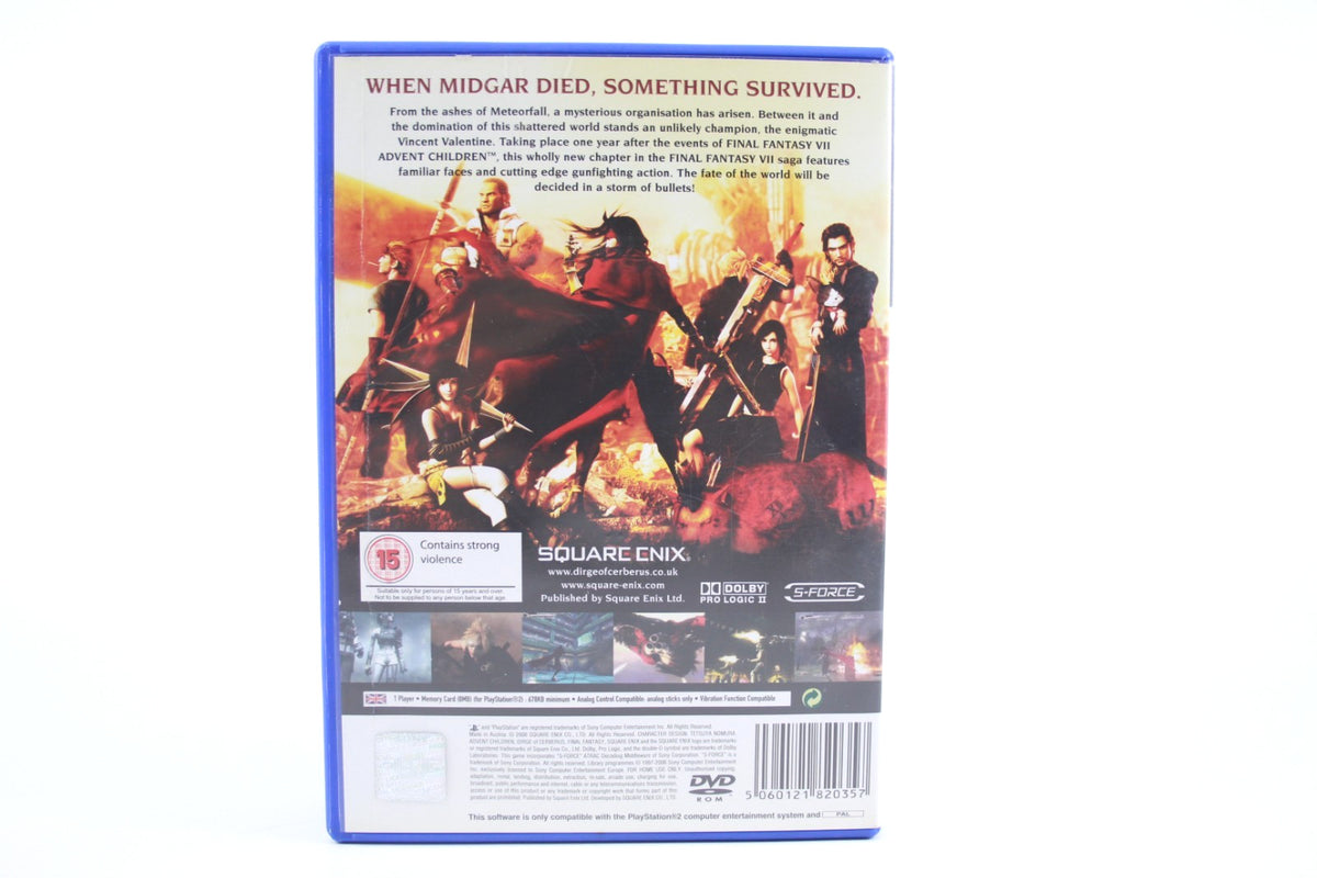 **MINT DISC** Dirge of Cerberus: Final Fantasy VII (PS2) [PAL] [Black Label]