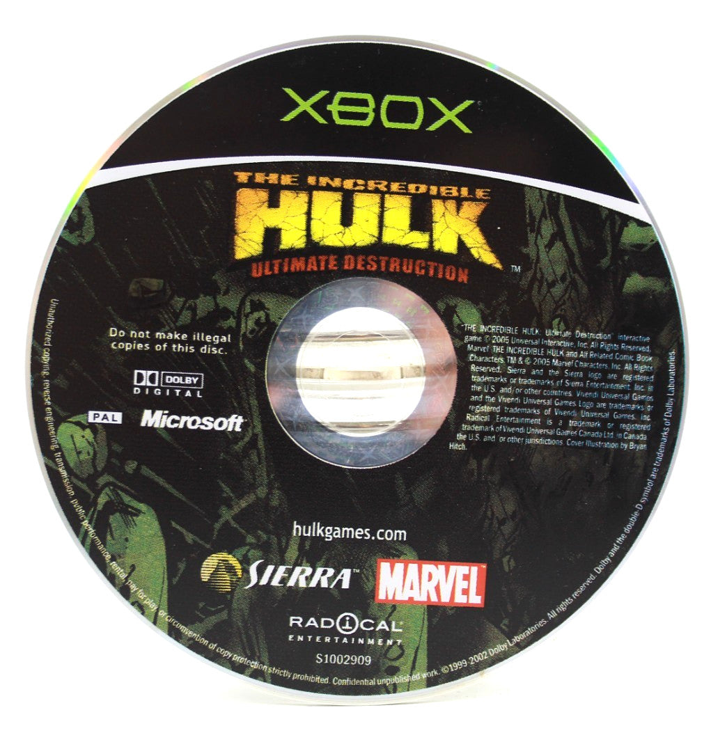 The Incredible Hulk Ultimate Destruction [DISC ONLY] Xbox [PAL] - WITH WARRANTY