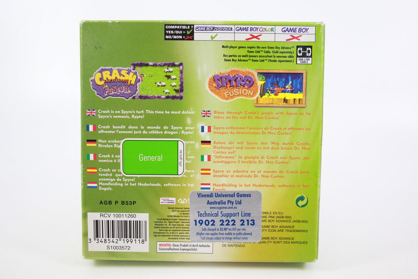 Crash & Spyro Super Pack Volume 3 (Game Boy Advance) [PAL] - WITH WARRANTY