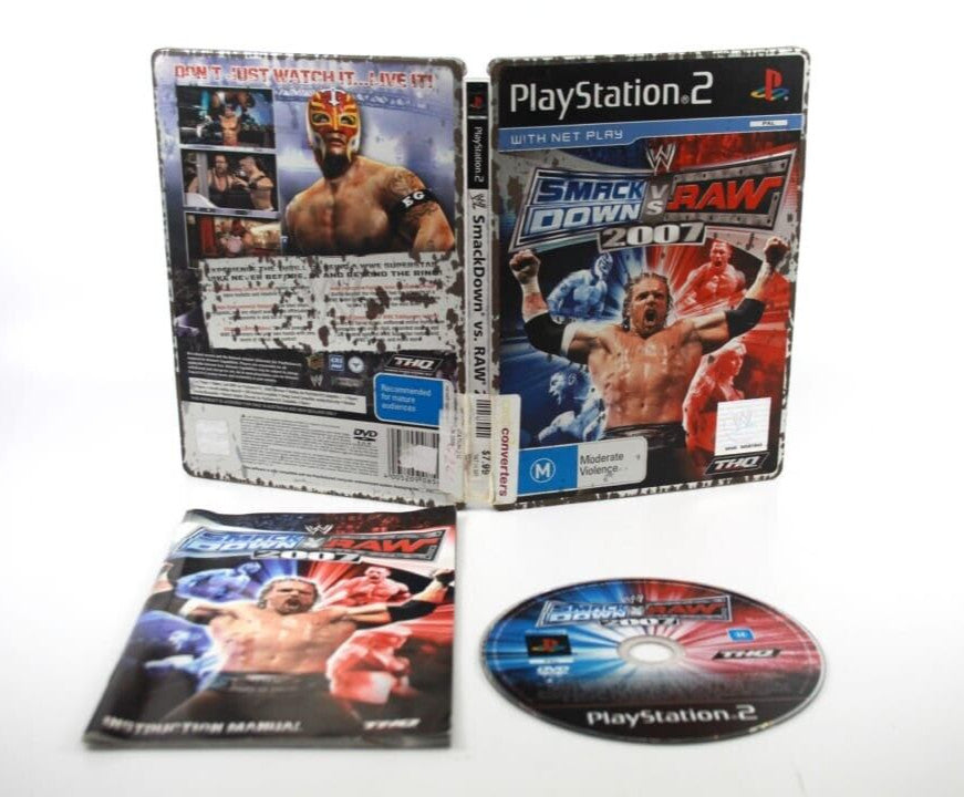 WWE Smackdown VS Raw 2007 Steelbook Edition PS2 [PAL] - WITH WARRANTY