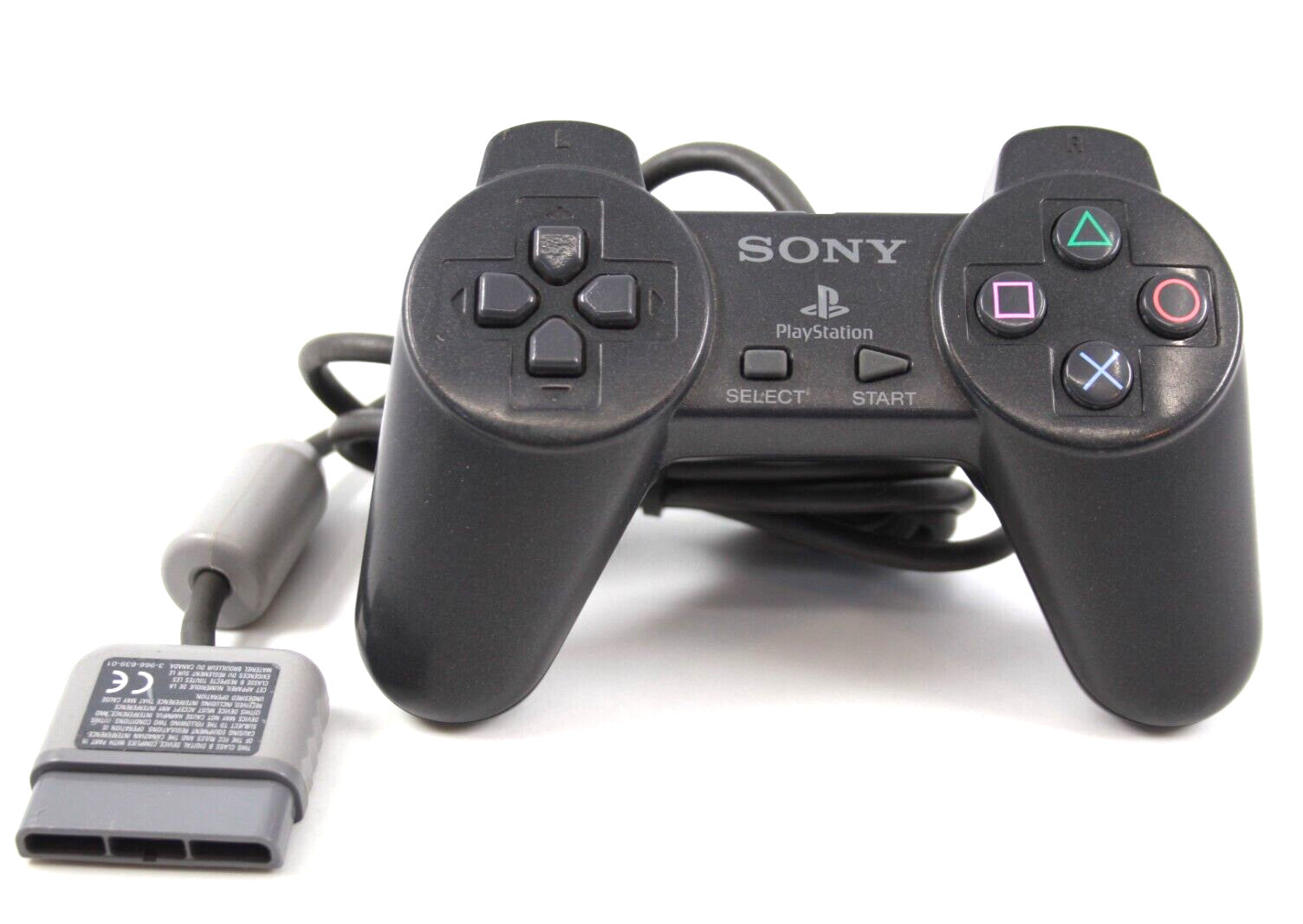 Genuine, Official Sony Digital Controller for PlayStation 1 [Black] (SCPH-1080)