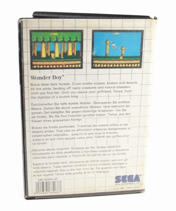Wonder Boy - SEGA Master System [PAL] WITH WARRANTY