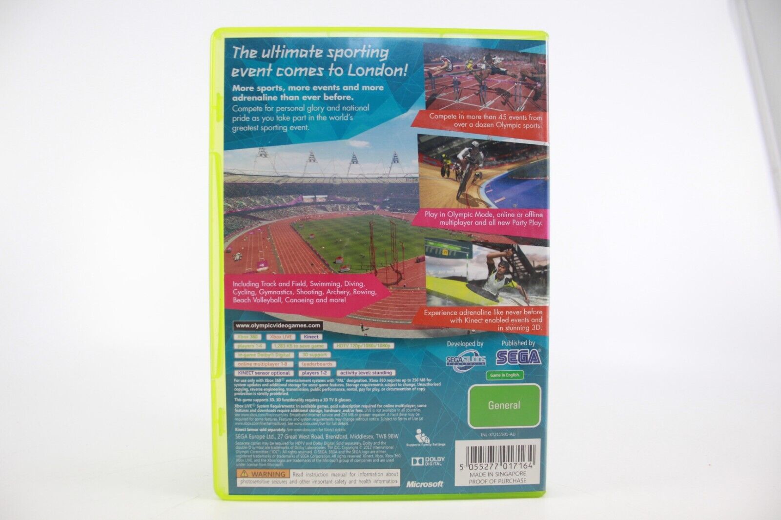 London 2012 (Olympic Games)  - (Xbox 360) [PAL] - WITH WARRANTY