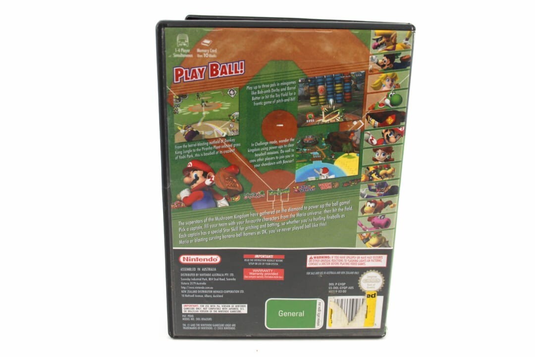 Mario Superstar Baseball - Nintendo GameCube [PAL] **CASE ONLY**