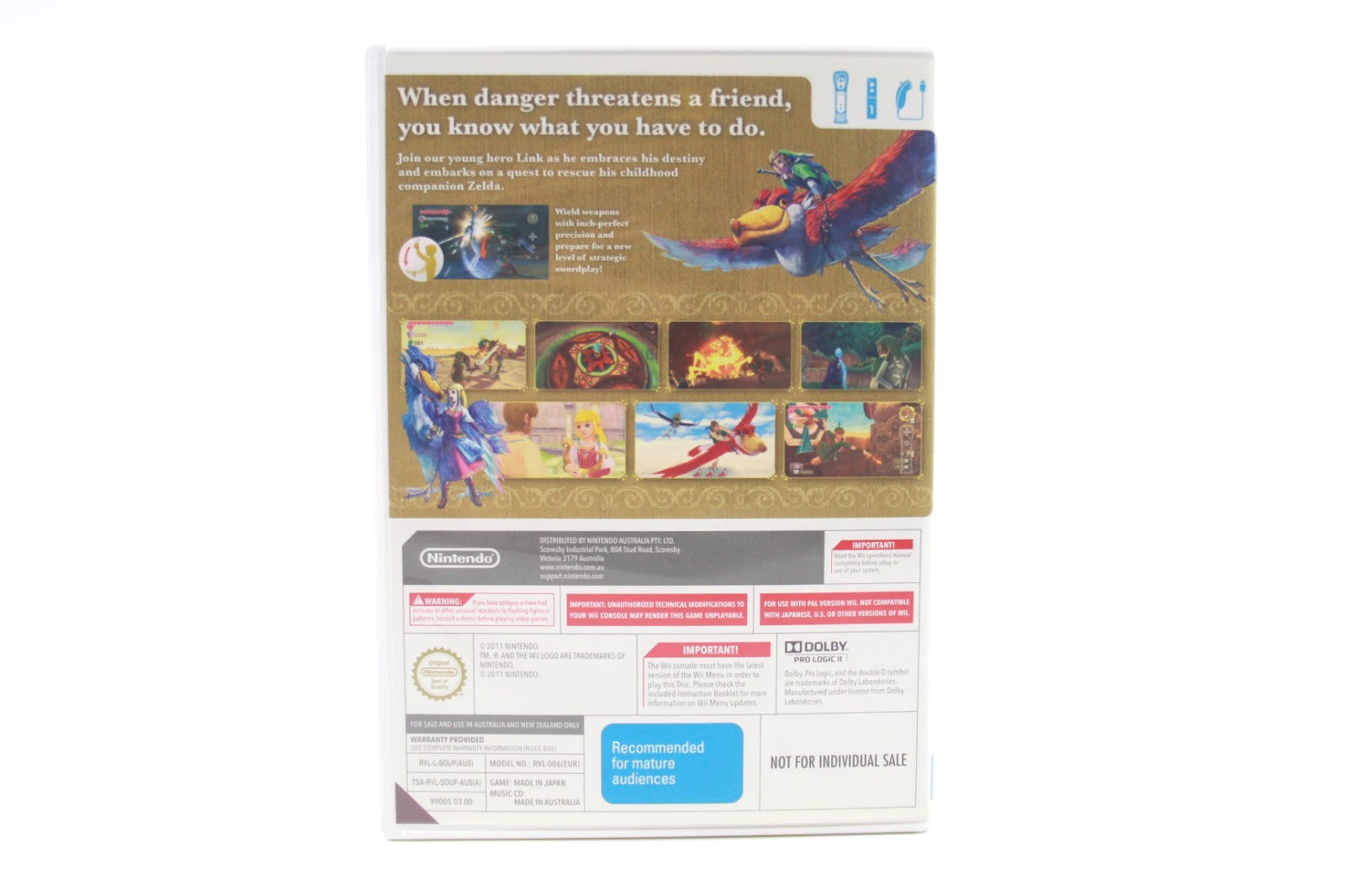 The Legend of Zelda Skyward Sword - Nintendo Wii [PAL] - WITH WARRANTY