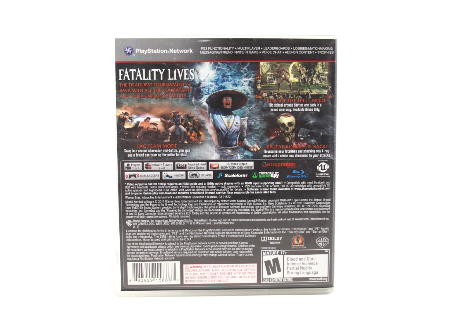 Mortal Kombat - PlayStation 3 (PS3) [NTSC-U] - WITH WARRANTY
