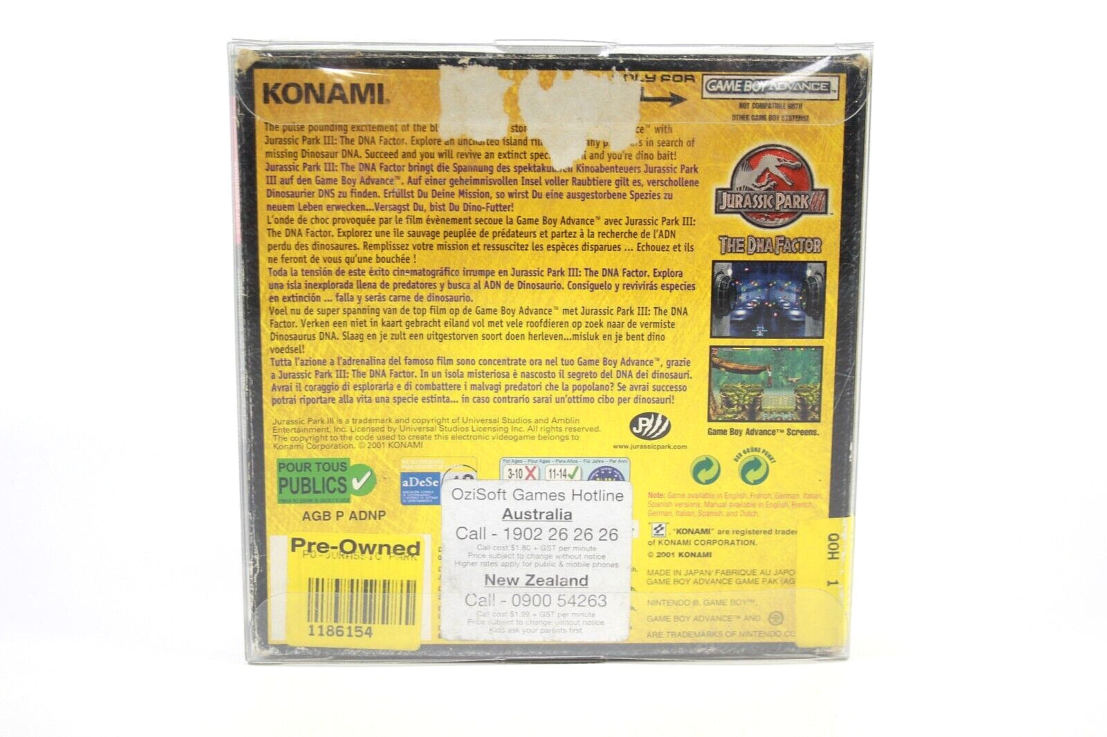 Jurassic Park III: The DNA Factor - Nintendo Game Boy Advance (GBA)