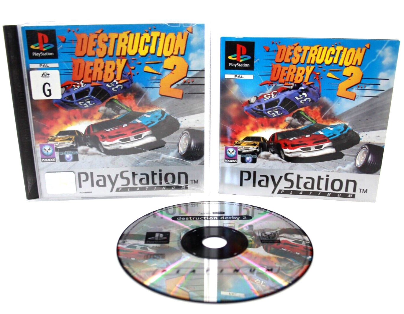 Destruction Derby 2 [Platinum] - PlayStation 1 (PS1) [PAL] - WITH WARRANTY