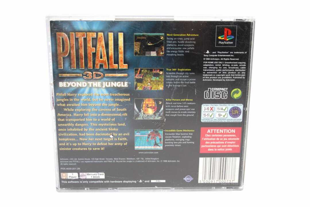 Pitfall 3D: Beyond the Jungle (PS1) [PAL] - WITH WARRANTY