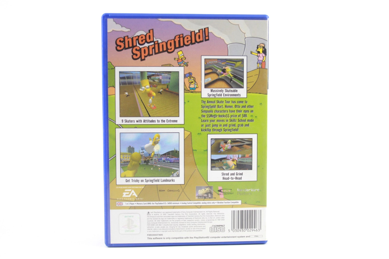 The Simpsons Skateboarding - PlayStation 2 (PS2) [PAL] - WITH WARRANTY