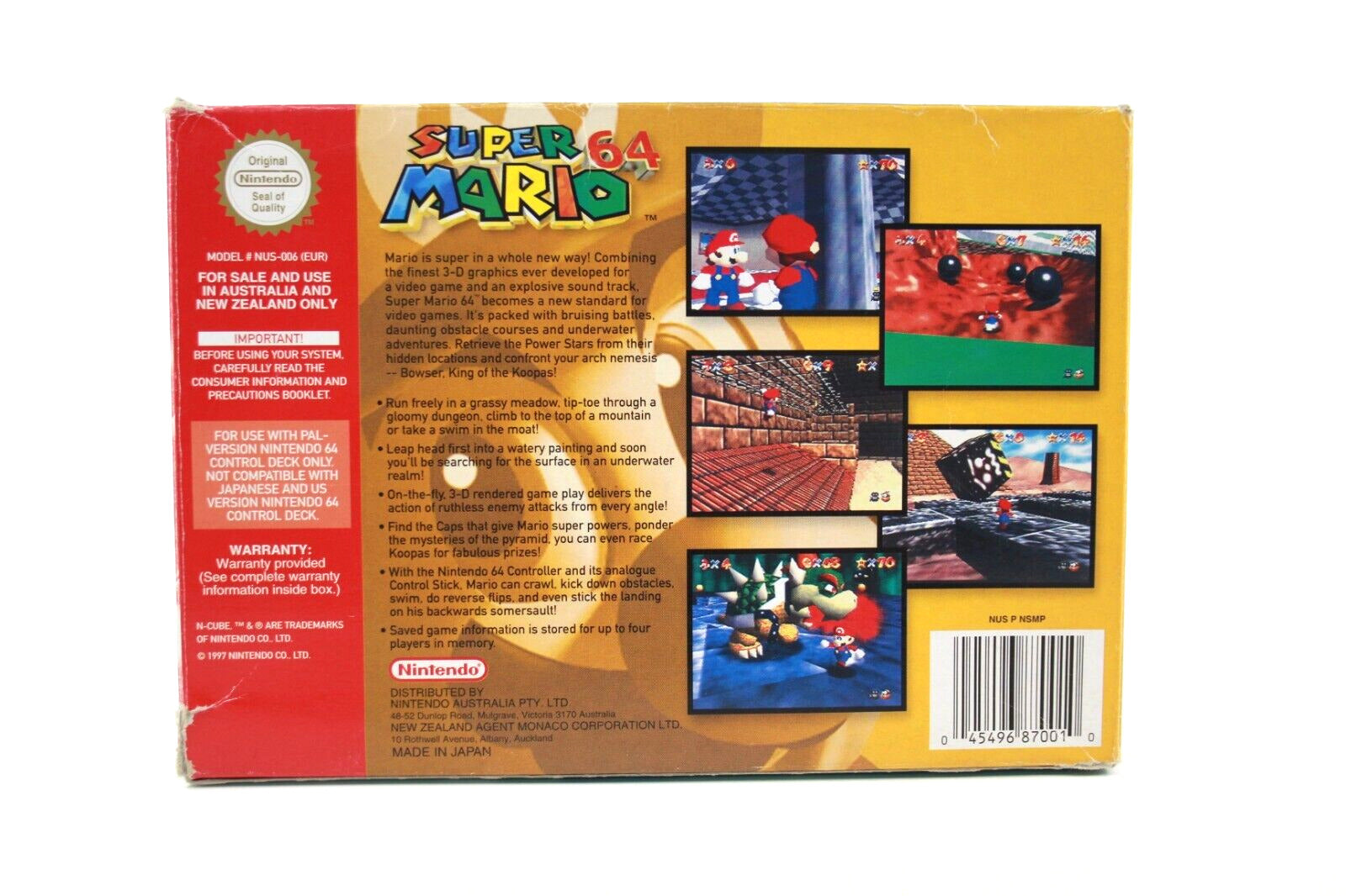 Super Mario 64 - Nintendo 64 (N64) [PAL] - WITH WARRANTY