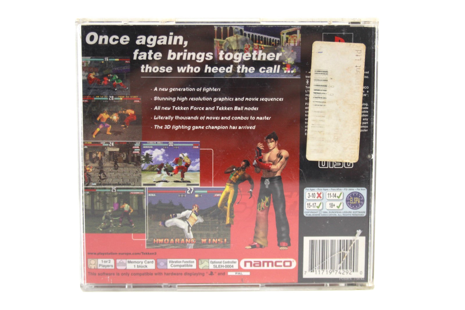 Tekken 3 [BLACK LABEL] - PlayStation (PS1) [PAL] - WITH WARRANTY *COS*