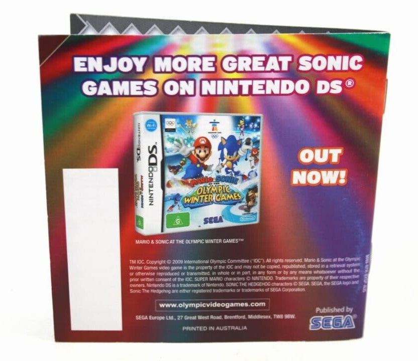 Sonic Colours - Nintendo DS **MANUAL ONLY**