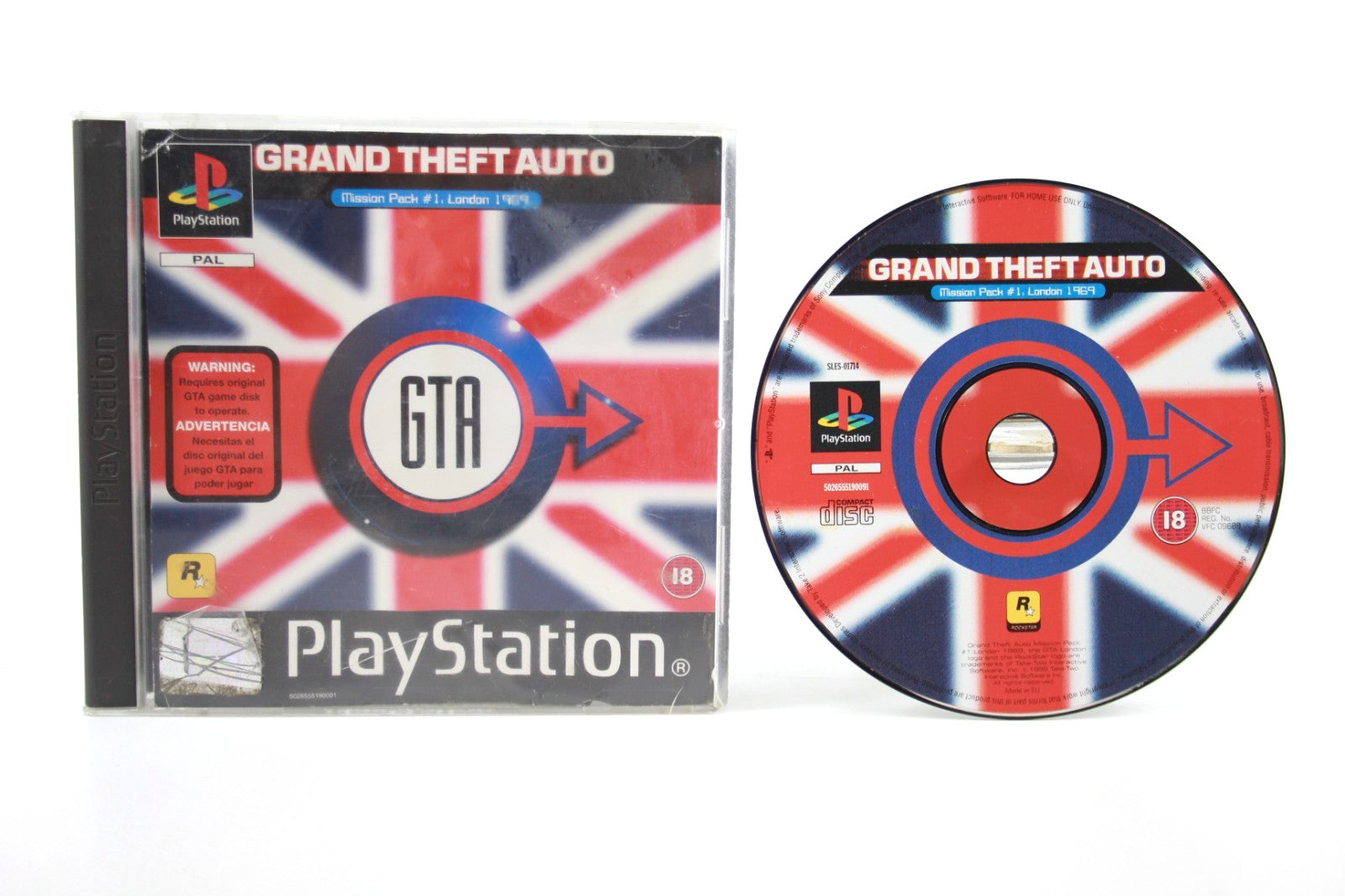 Grand Theft Auto: Mission Pack 1 London 1969 - PlayStation (PS1) [PAL] WARRANTY