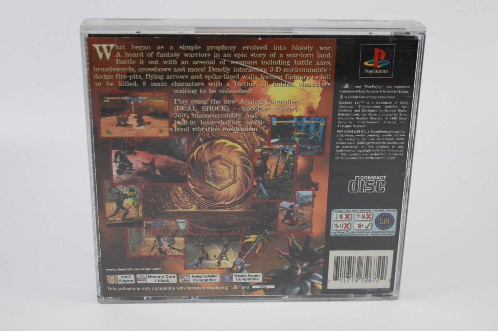 Cardinal Syn (PS1) [PAL] - WITH WARRANTY
