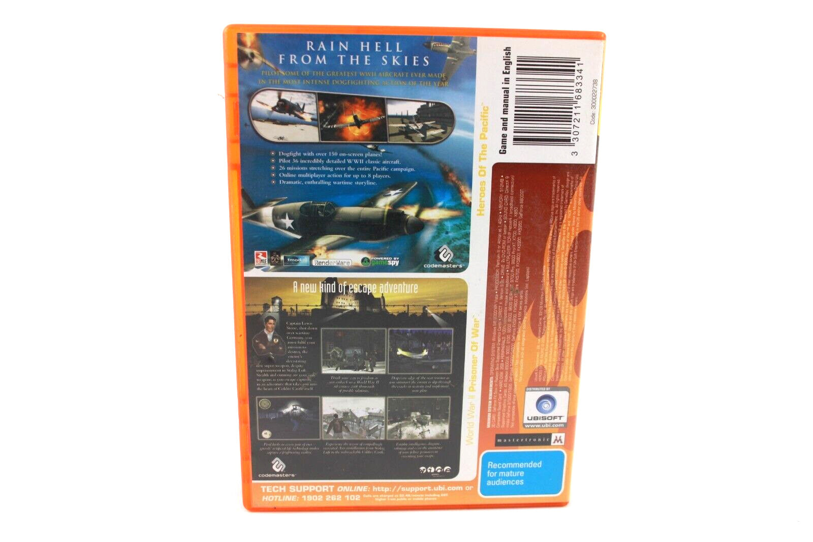 Heroes Of The Pacific + World War II Prisoner Of War - PC-DVD ROM [PAL]