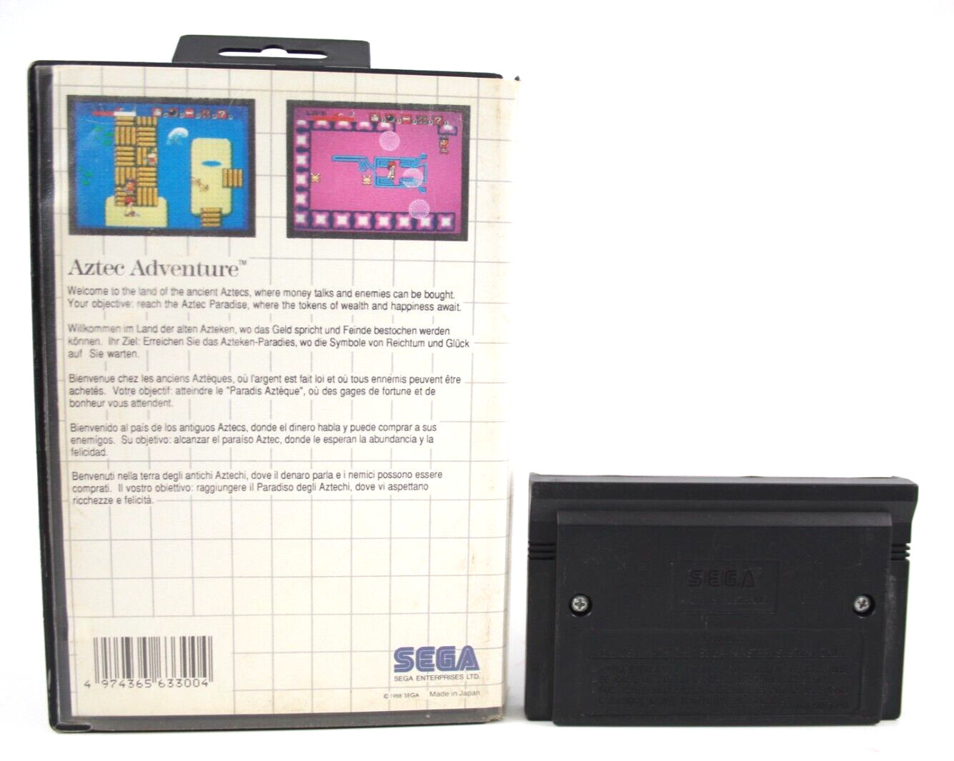 Aztec Adventure - SEGA Master System [PAL] - WITH WARRANTY