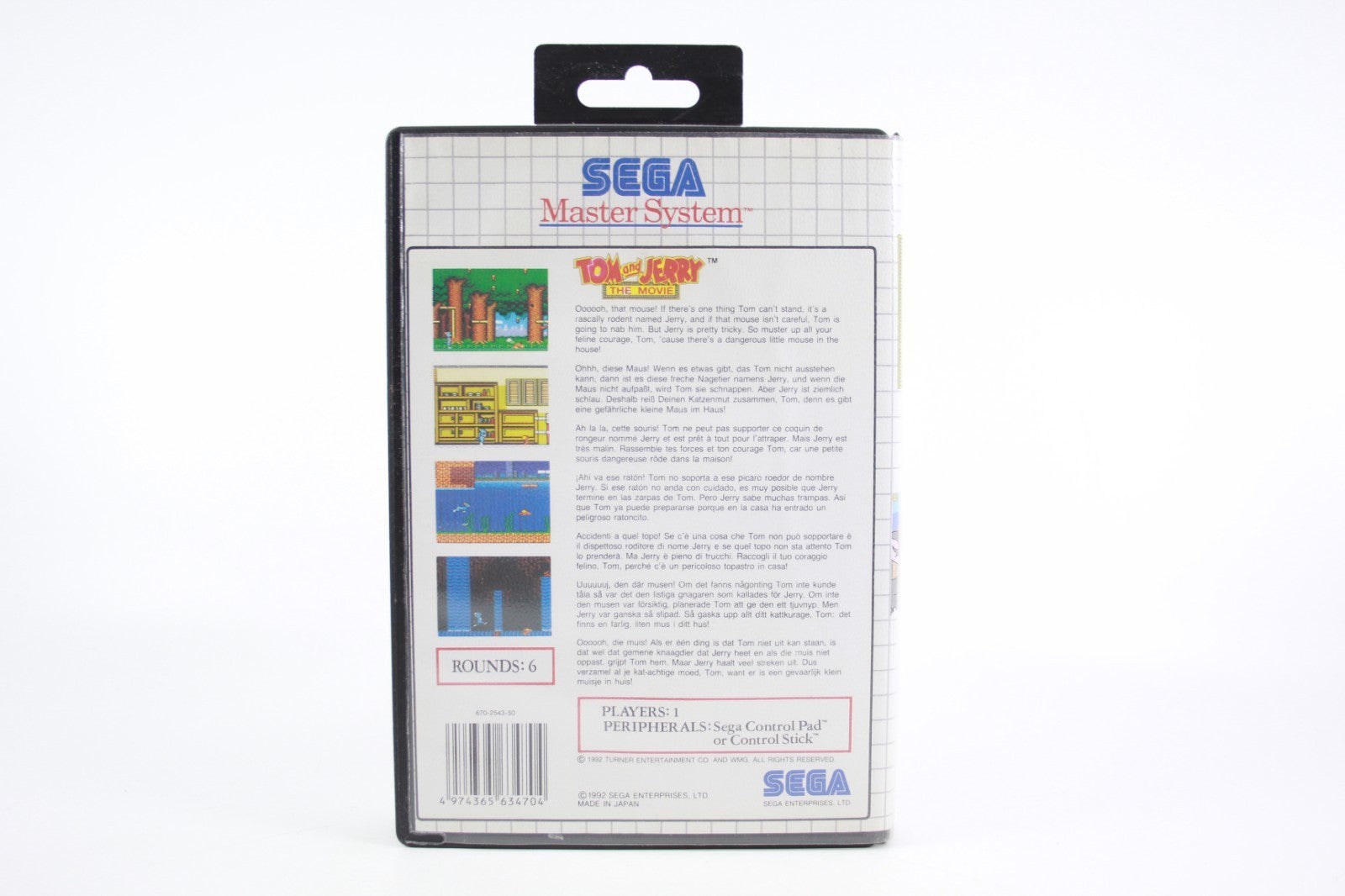 Tom and Jerry The Movie - SEGA Master System [PAL] - WITH WARRANTY