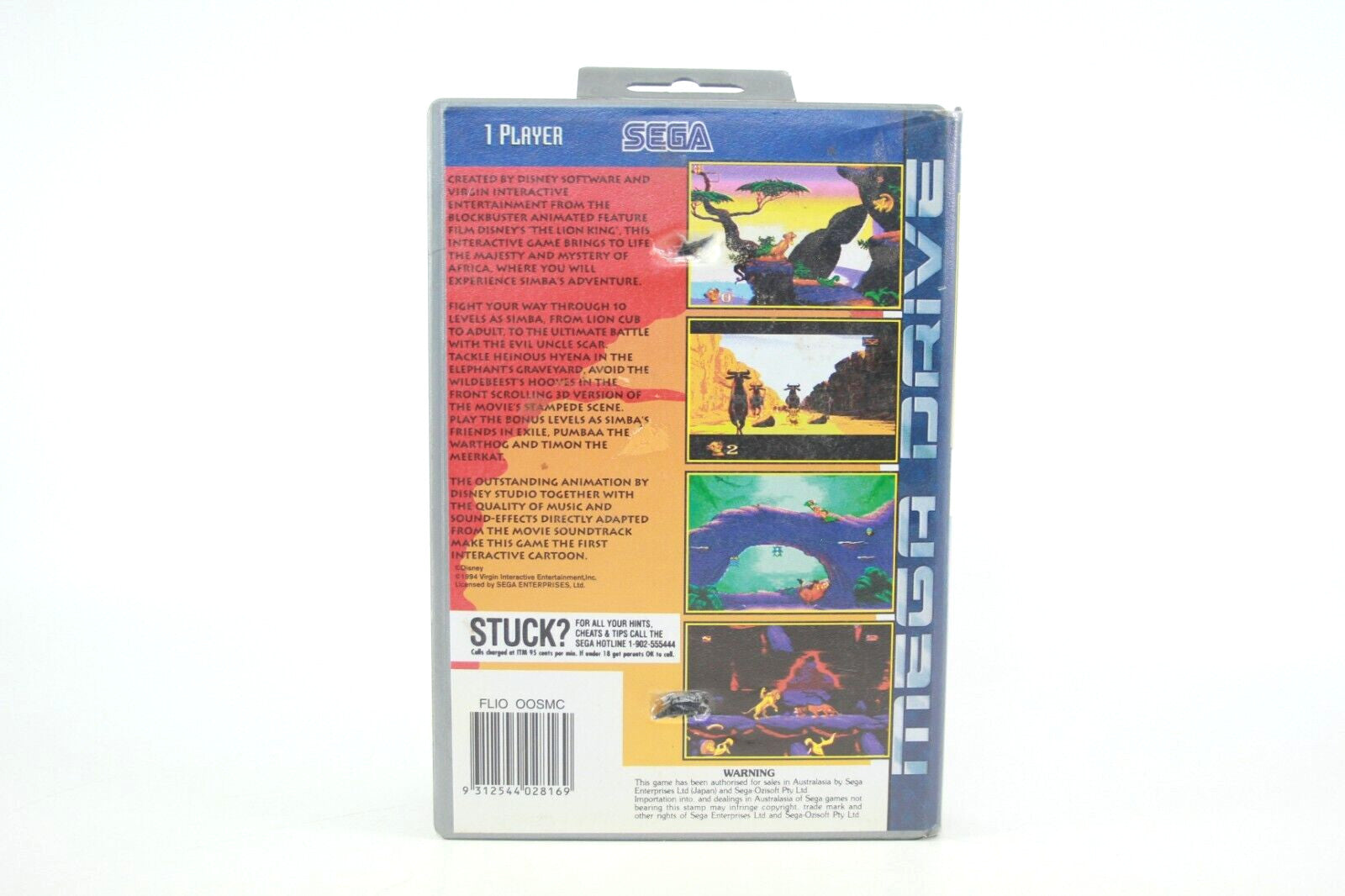 The Lion King - SEGA Mega Drive [PAL] - WITH WARRANTY