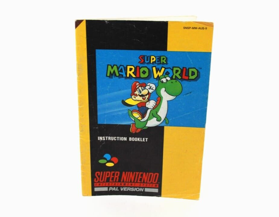 Super Mario World - Super Nintendo (SNES) **MANUAL ONLY** [PAL]