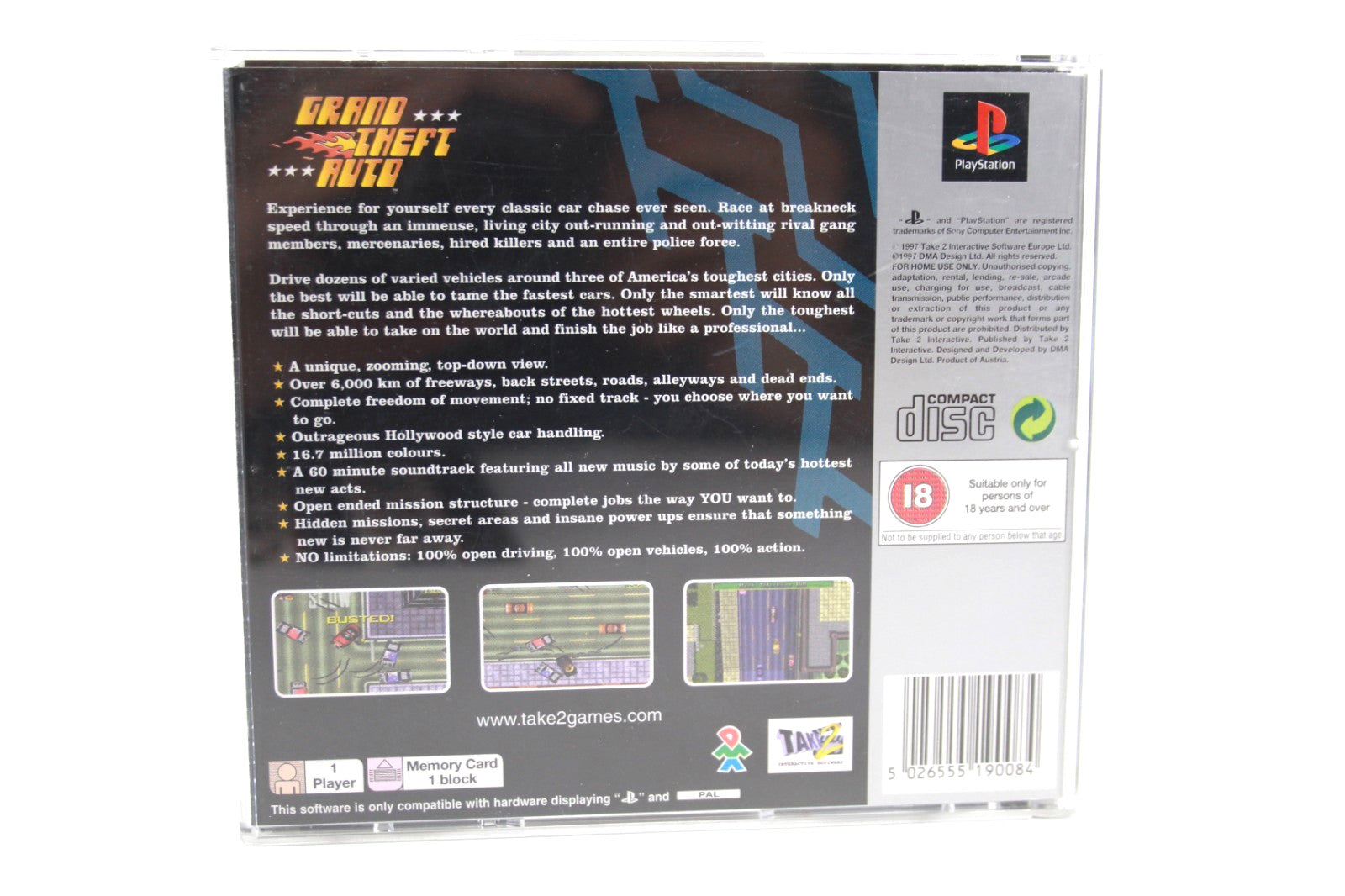 Grand Theft Auto [Platinum] + Maps - PlayStation 1 (PS1) [PAL] - WITH WARRANTY