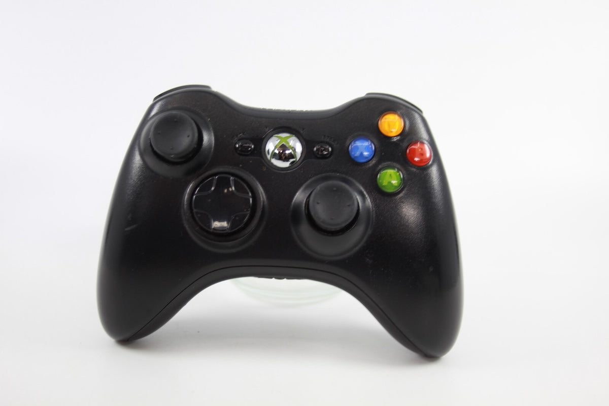 Genuine, Official Microsoft Xbox 360 Wireless Controller (All Black)