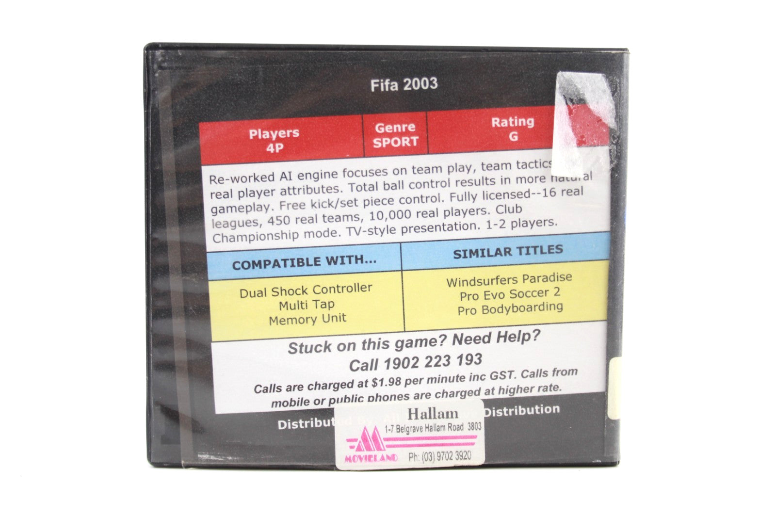 FIFA Football 2003 - PlayStation (PS1) [PAL] - WITH WARRANTY