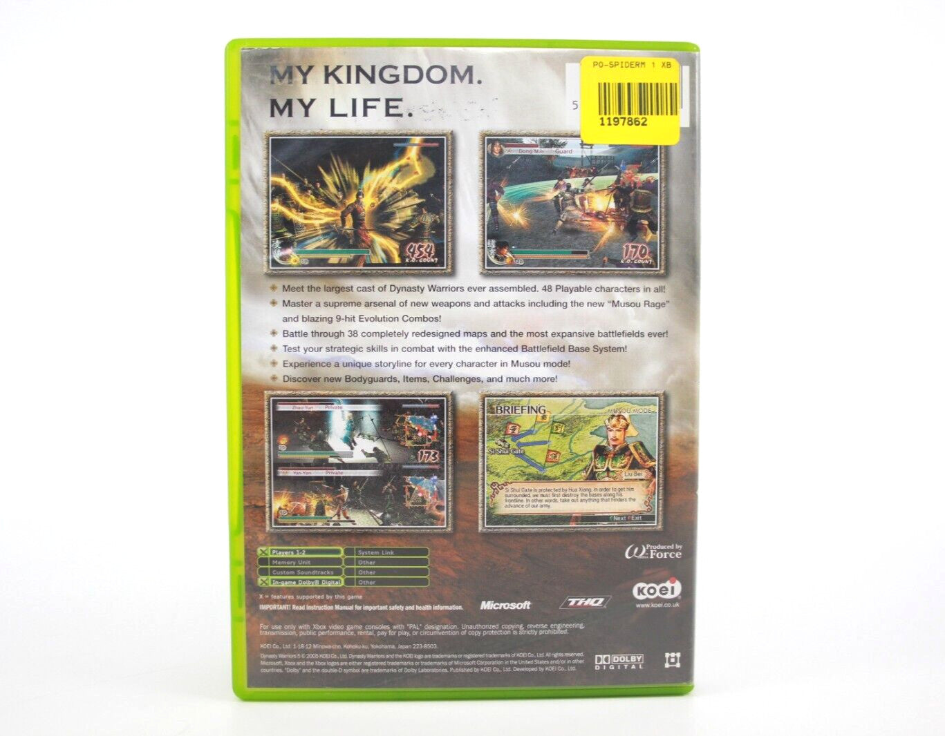 Dynasty Warriors 5 - Xbox [PAL] - WITH WARRANTY
