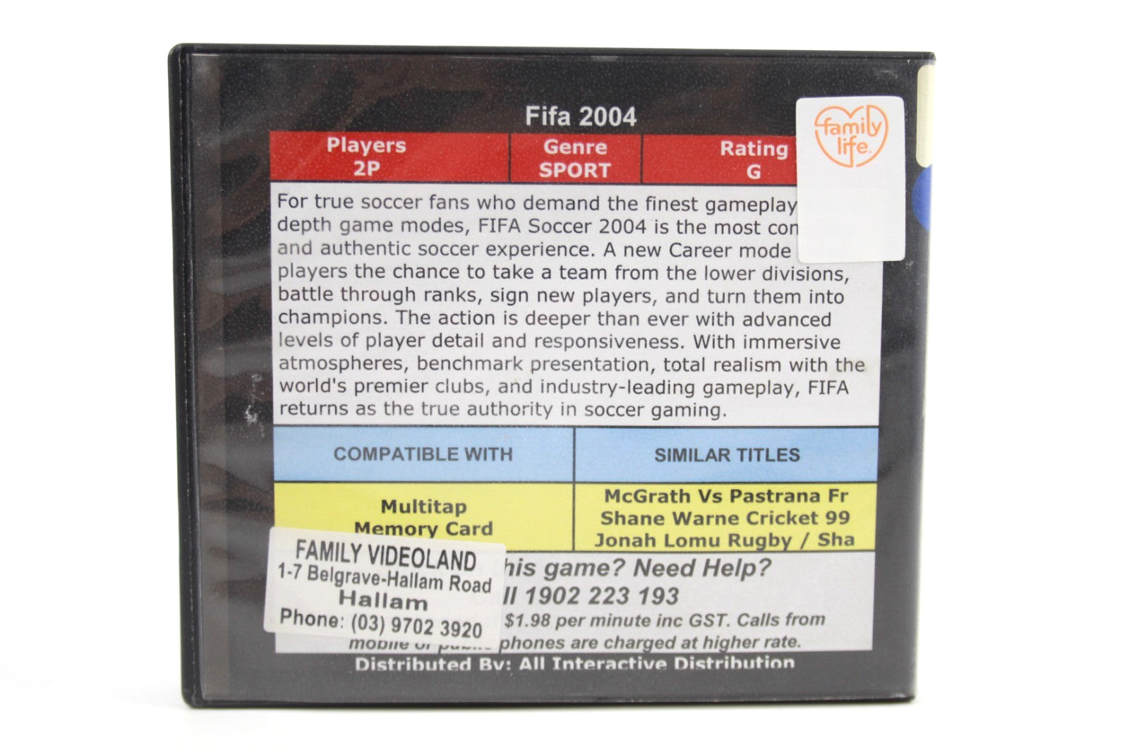 FIFA  Football 2004 - PlayStation (PS1) [PAL] - WITH WARRANTY
