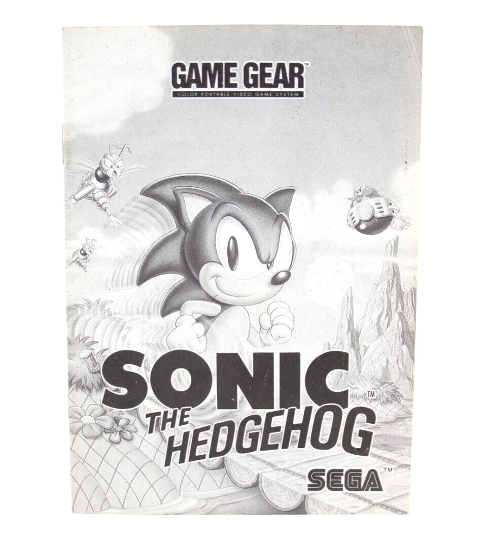 Sonic The Hedgehog - SEGA Game Gear [Instruction Manual]