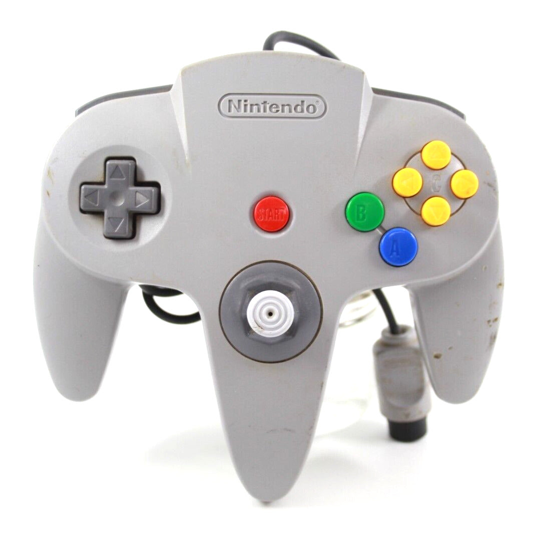 Genuine Nintendo 64 (N64) Controller (Grey) GOOD Joystick - Tested (COSMETIC)
