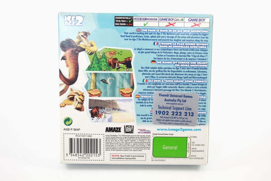 Ice Age 2 - Nintendo Game Boy Advance (GBA) *BOX ONLY*