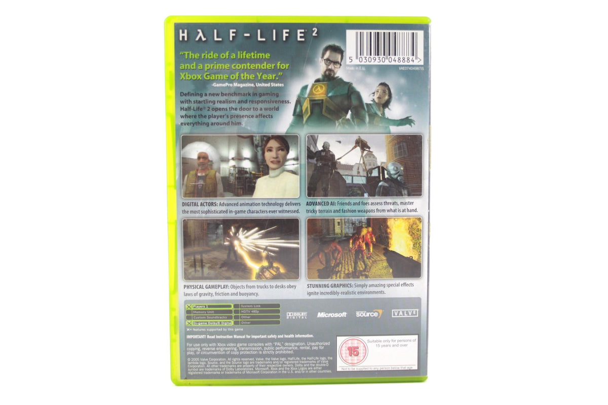 **MINT DISC** Half Life 2 (Xbox) [PAL] - WITH WARRANTY [Black Label]