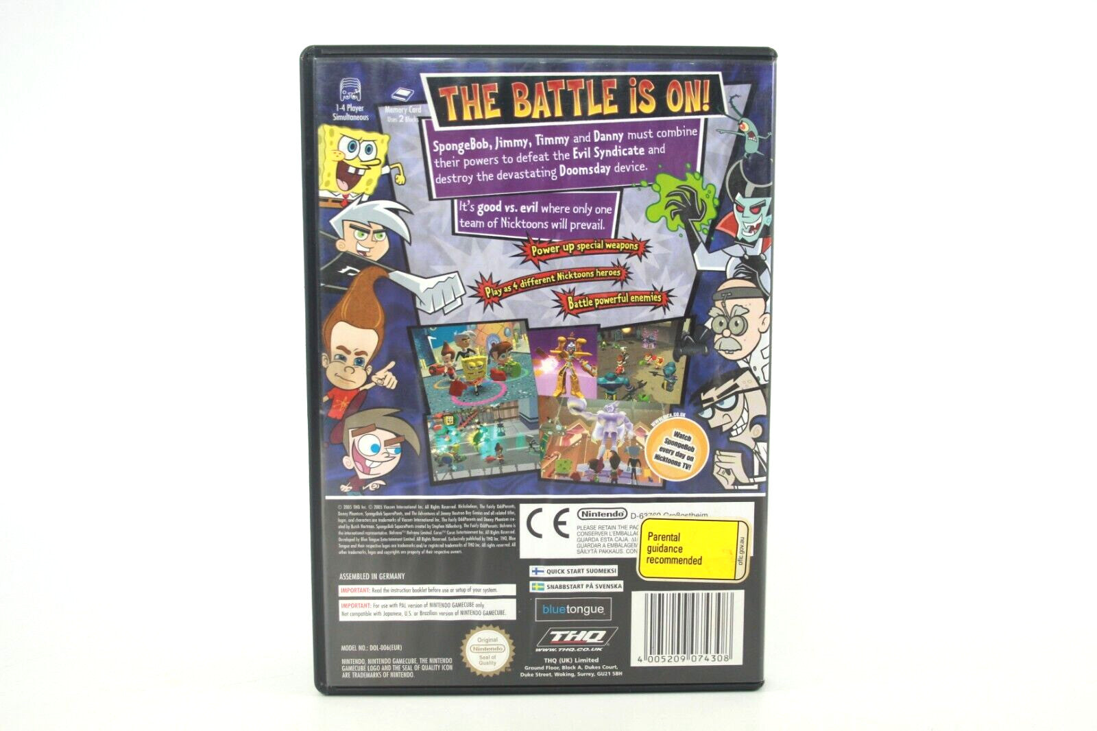 SpongeBob SquarePants And Friends Unite! - Nintendo GameCube [PAL] WITH WARRANTY