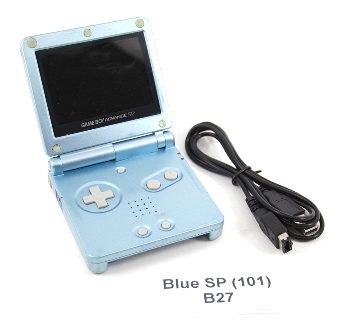 💥AGS-101💥 Official Nintendo Game Boy Advance SP Console [Pearl Blue] GBA 🎮