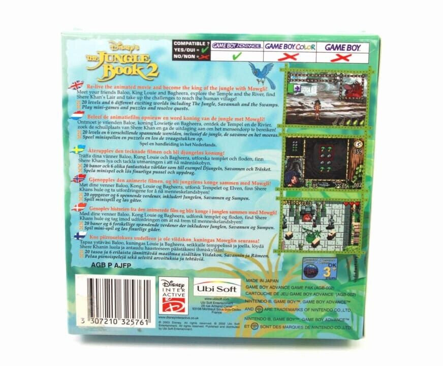 The Jungle Book 2 - Nintendo Game Boy Advance (GBA) [PAL] **BOX ONLY**
