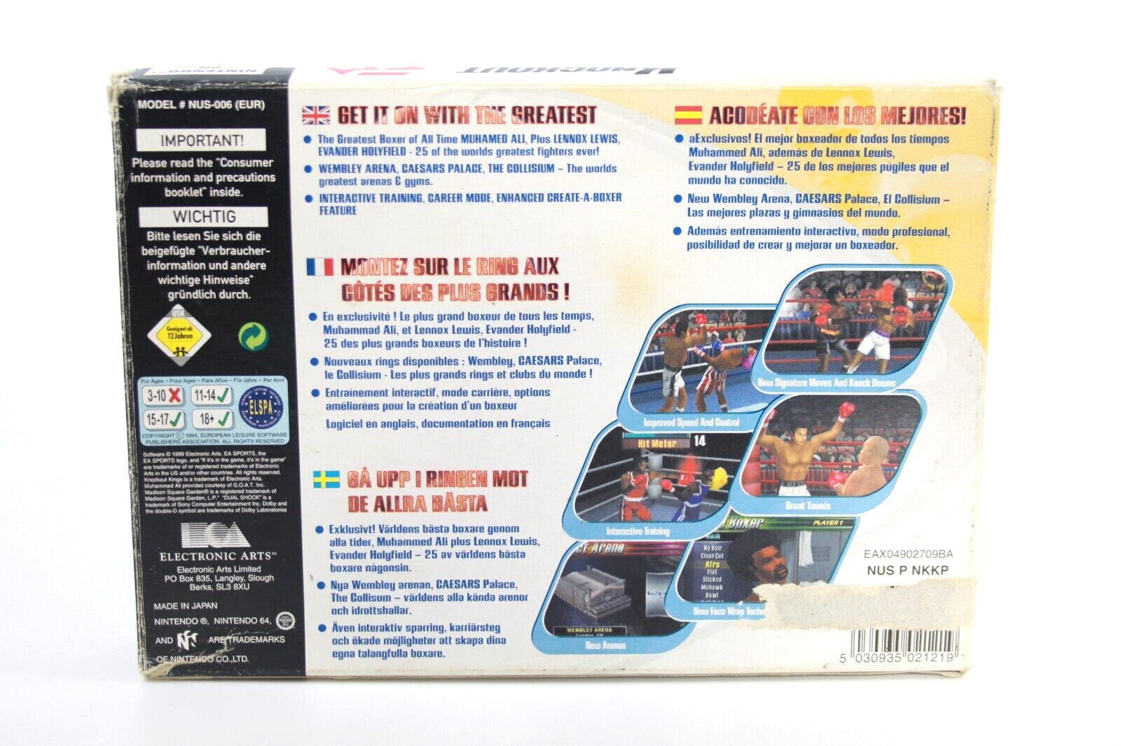 Knockout Kings 2000 - Nintendo 64 (N64) [PAL] WITH WARRANTY