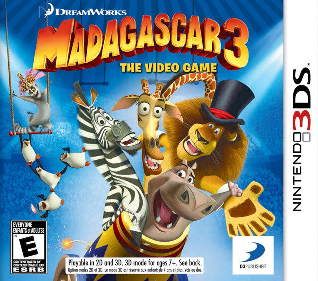 DreamWorks Madagascar 3: The Video Game [CART ONLY] (3DS) [PAL] - WITH WARRANTY