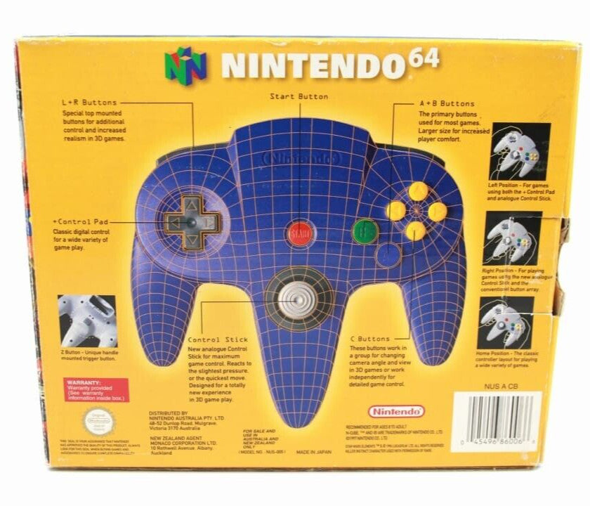Nintendo 64 (N64) Controller Box [Blue] **BOX ONLY**
