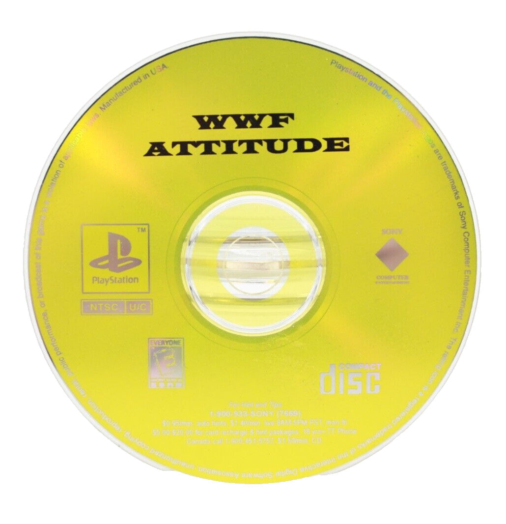WWF Attitude - PlayStation 1 (PS1) [NTSC-U] - WITH WARRANTY