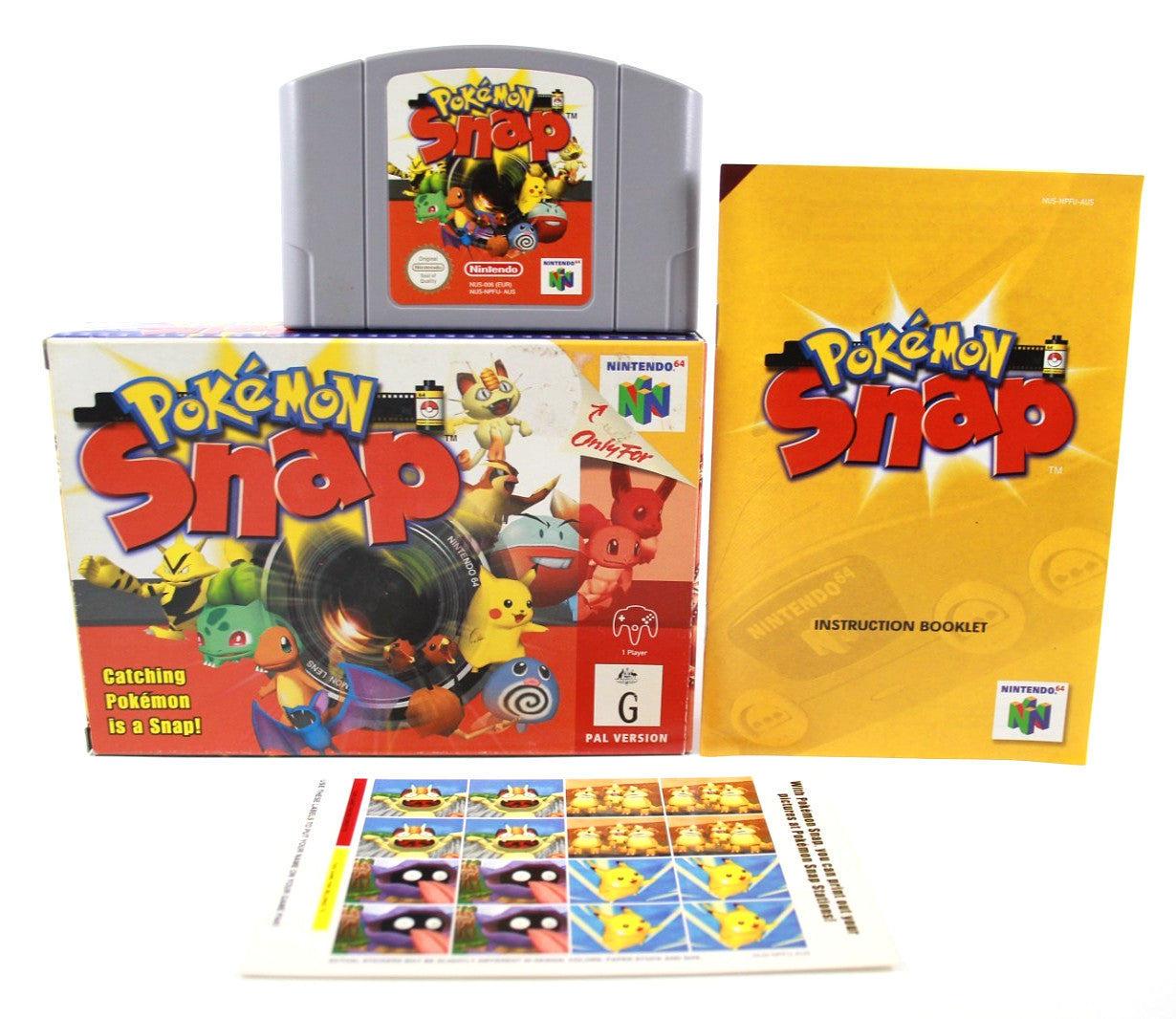 🔥 *NEAR MINT* Pokémon Snap - Nintendo 64 (N64) [PAL] *COMPLETE IN BOX* 🎮