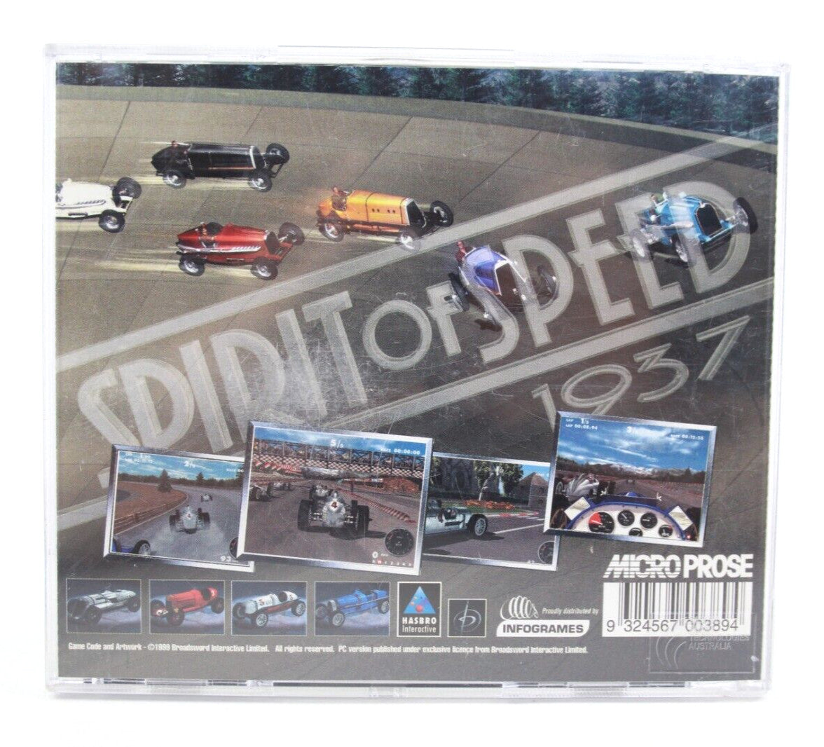 Spirit Of Speed 1937 - PC CD-ROM - WITH WARRANTY