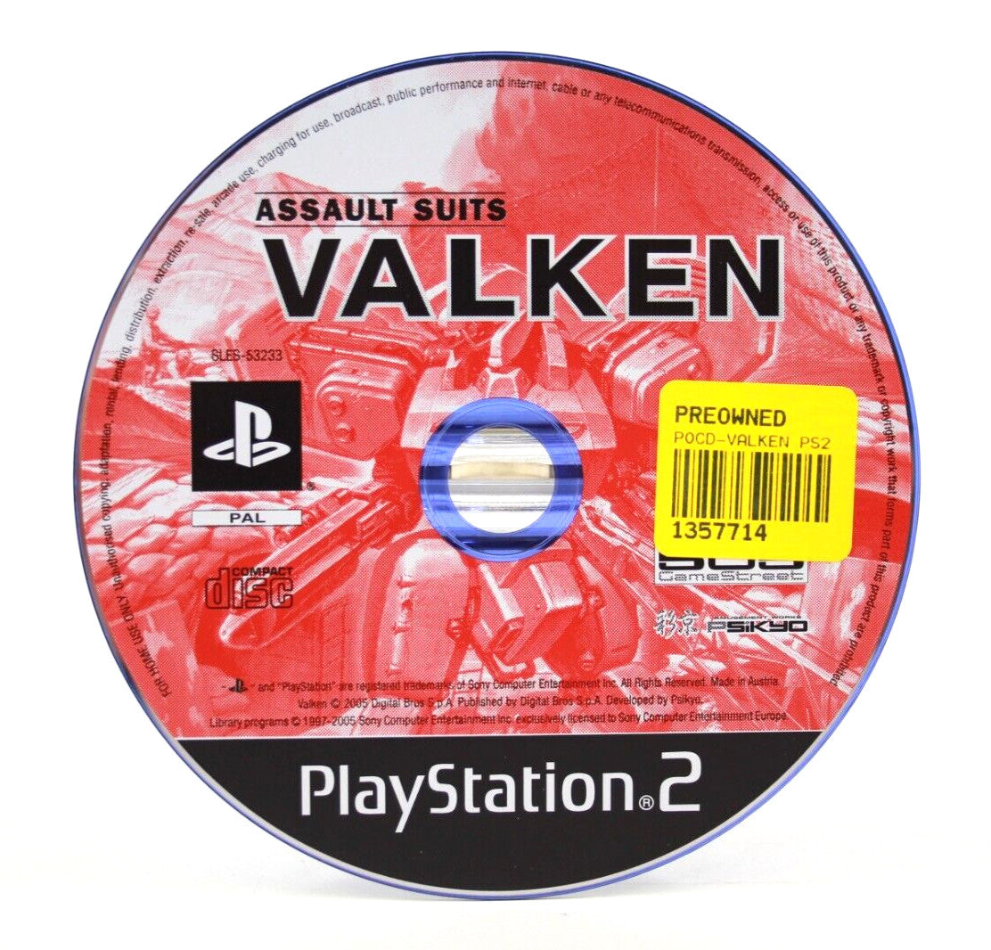 Assault Suits Valken [DISC ONLY] - PlayStation 2 (PS2) [PAL] - WITH WARRANTY