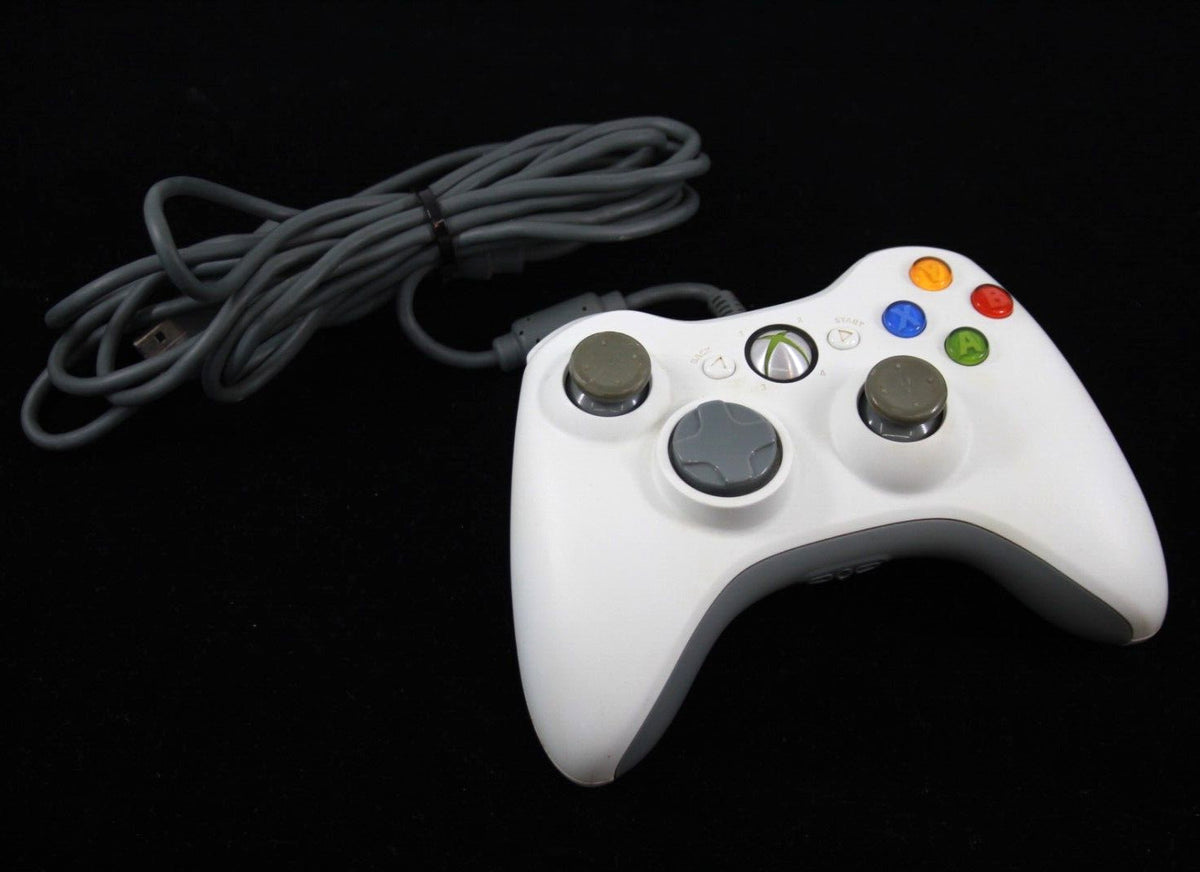 Genuine, Official Microsoft Xbox 360 USB Wired Controller [White]