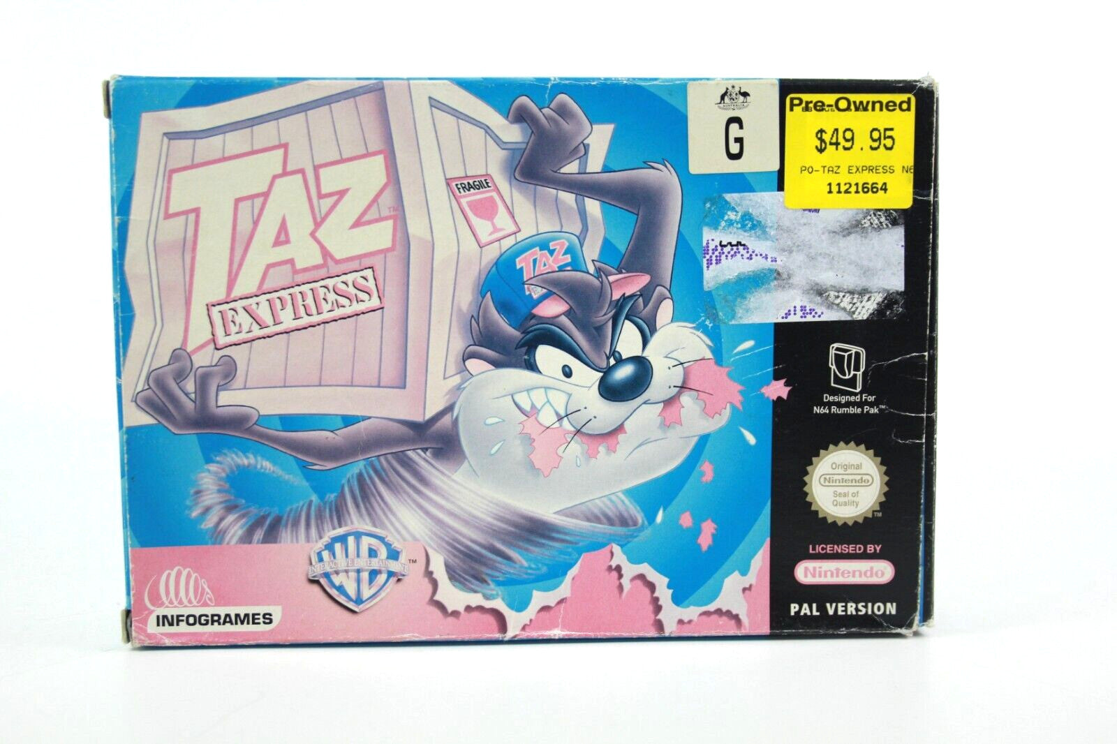 Taz Express - Nintendo 64 (N64) - WITH WARRANTY