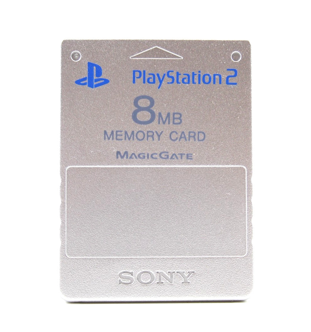 Genuine, Official Memory Card For Sony PS2 (Silver) 8MB WITH WARRANTY