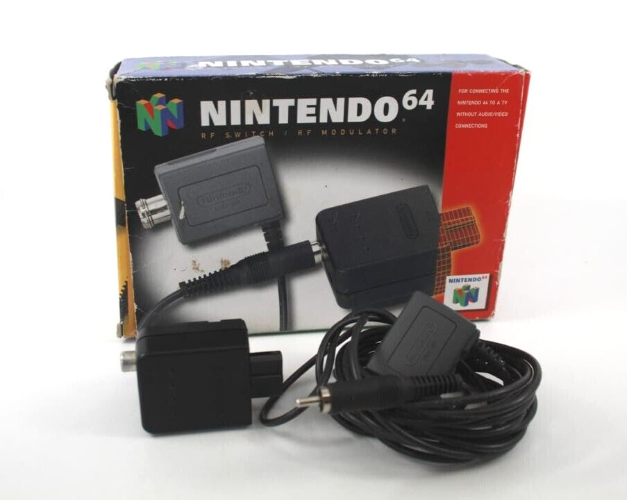 Nintendo 64 N64 RF Switch / Modulator + Box [PAL] WITH WARRANTY