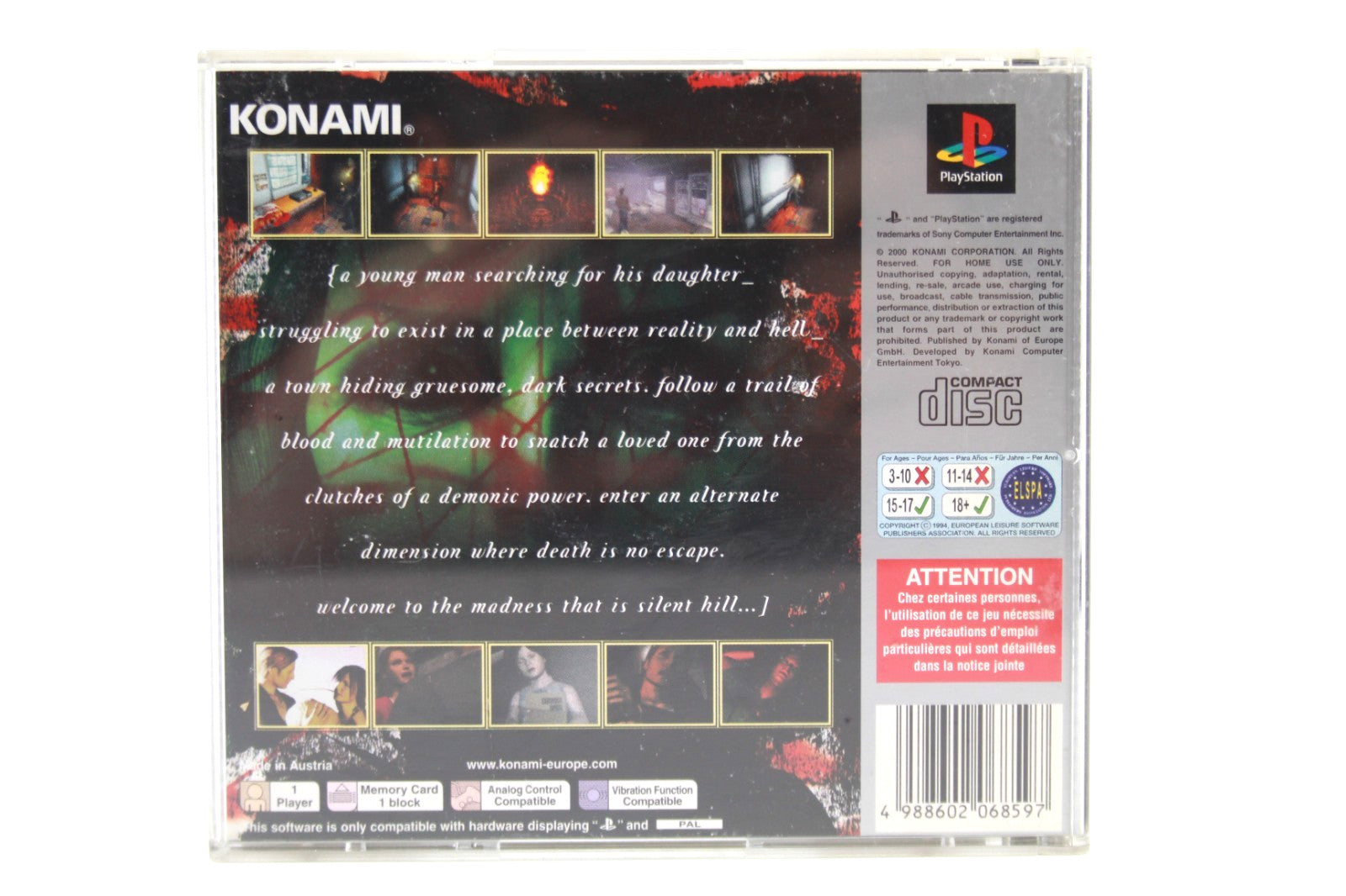 Silent Hill [Platinum] - PlayStation (PS1) [PAL] - WITH WARRANTY