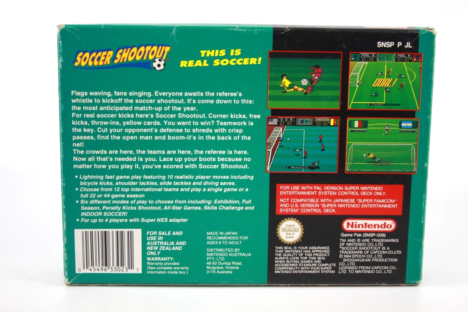 Soccer Shootout - Super Nintendo (SNES) [PAL] - WITH WARRANTY
