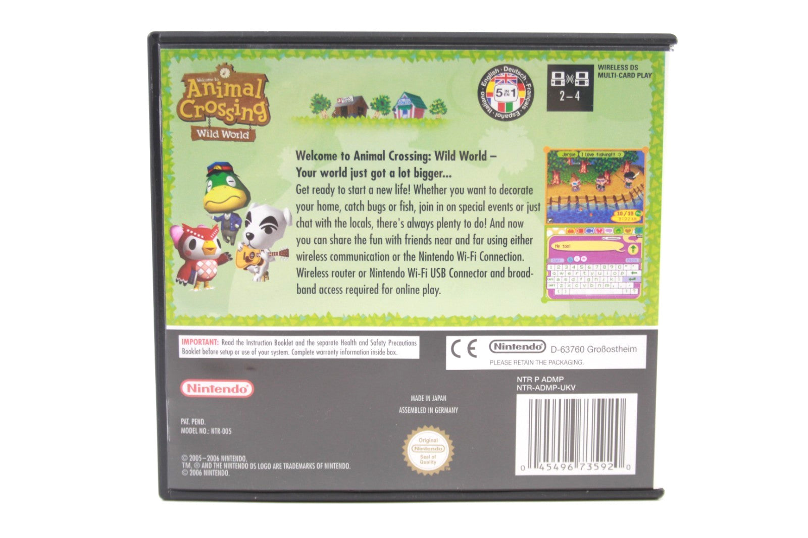 Animal Crossing Wild World - Nintendo DS [PAL] - WITH WARRANTY